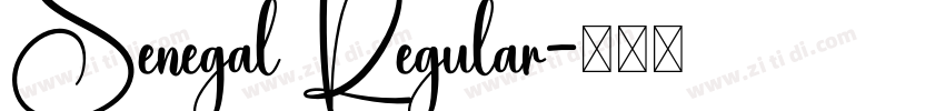 Senegal Regular字体转换